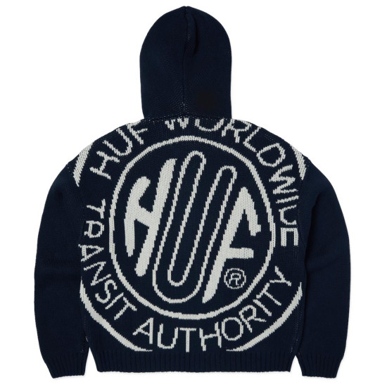 Huf Ανδρική πλεκτή ζακέτα Token Zip Hooded Sweater
